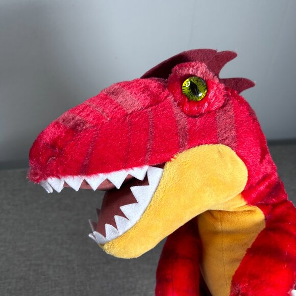 Build A Bear Dinosaur Tyrannosaurus Rex Stuffed Animal Plush Toy Red Striped - Picture 9 of 12